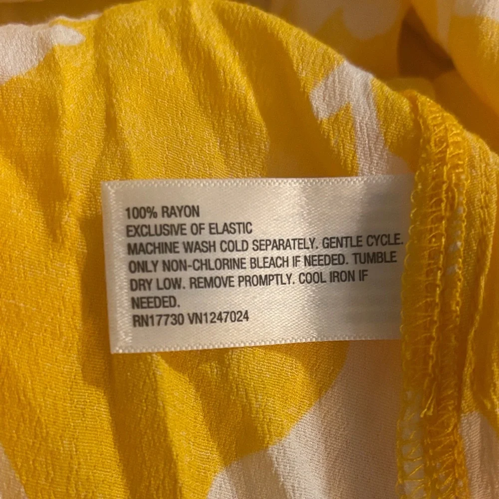 Diane Von Furstenberg Yellow and White Maxi Dress - Picture 6 of 7